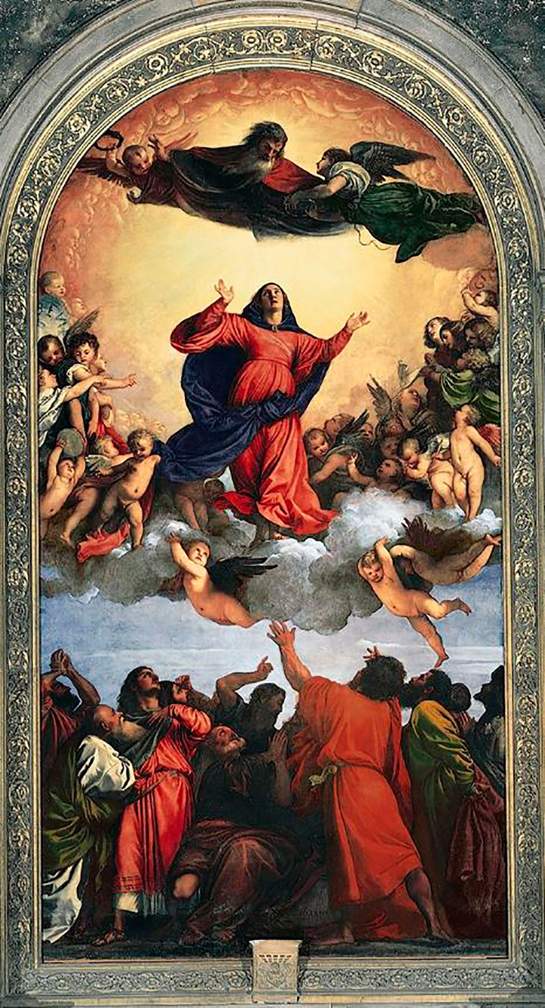 The Assumption Of The Virgin Mary, Painting By Tijian