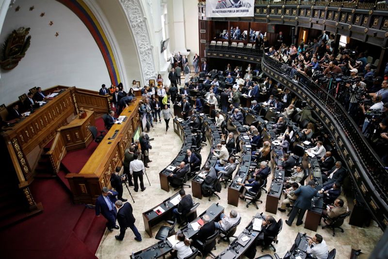 Vista general de la Asamblea Nacional de Venezuela, actualmente controlada por la oposición (Reuters)