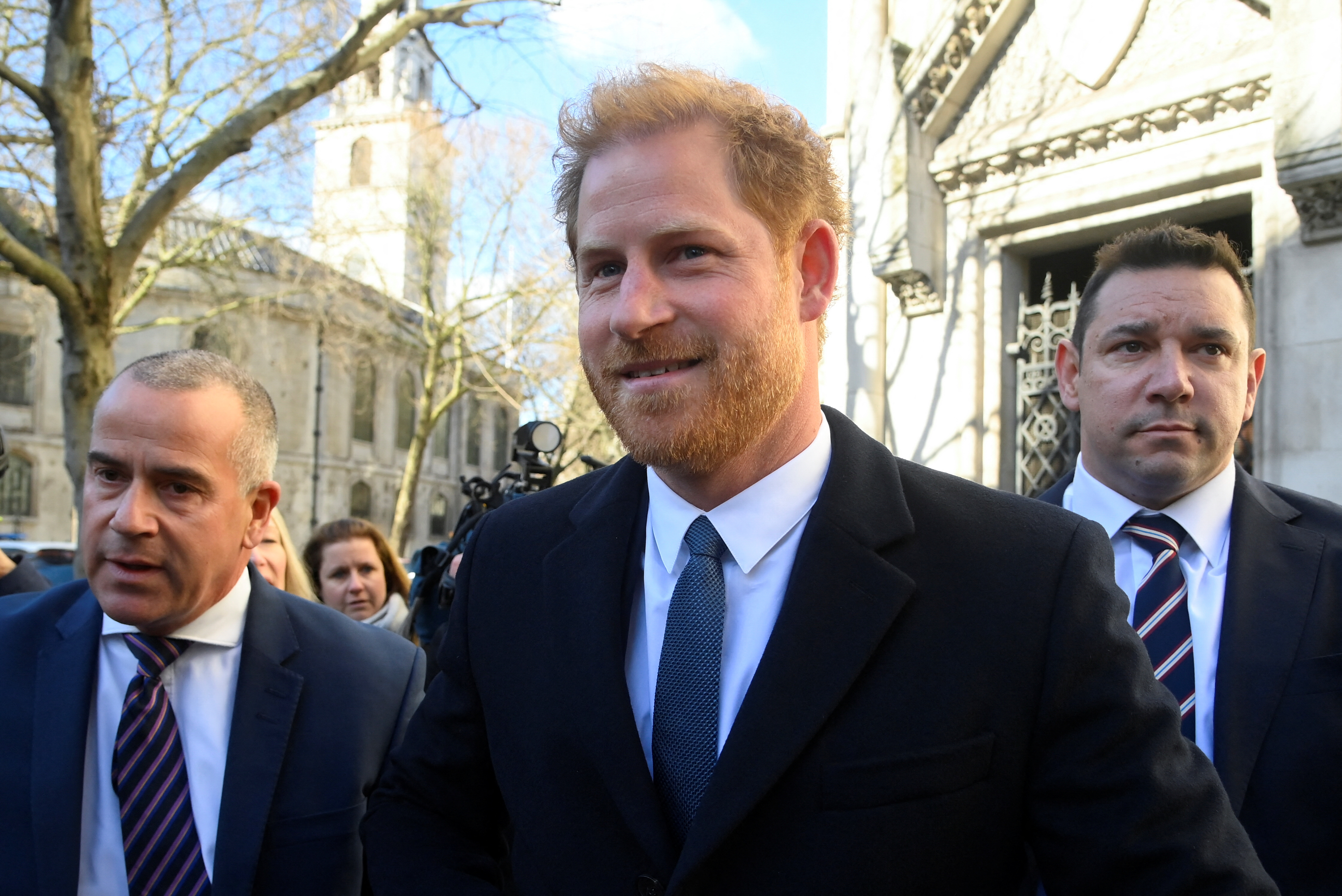 Britain's Prince Harry, Duke of Sussex, arrives at the High Court in London, Britain March 27, 2023. REUTERS/Toby Melville