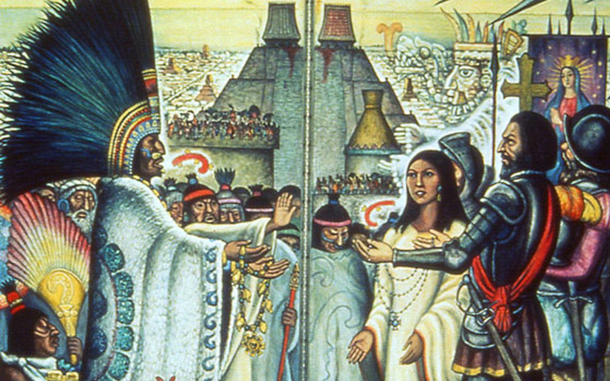 En México, Hernán Cortés promovió las uniones de sus oficiales con descendientes de Moctezuma. Y él mismo peleó por el reconocimiento de su hijo mestizo