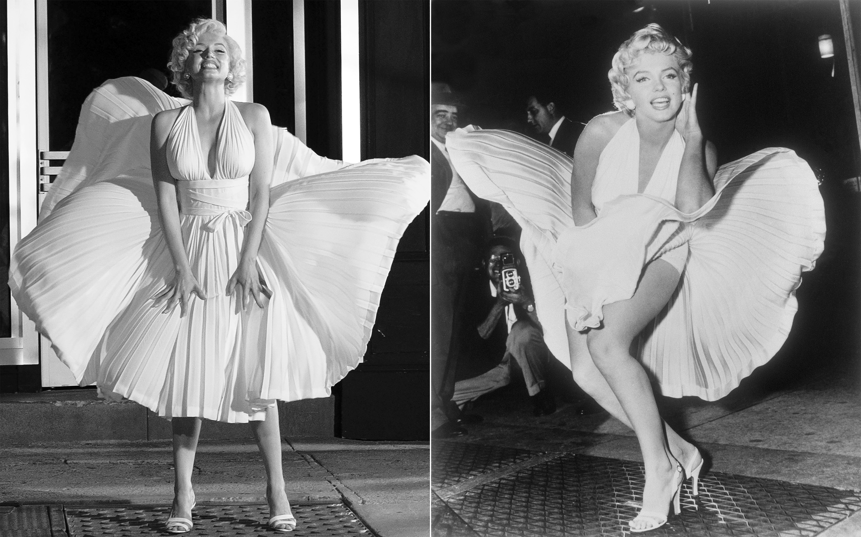 En “Blonde”, los emblemáticos vestidos de Marilyn Monroe se lucen con todo  su esplendor - Infobae