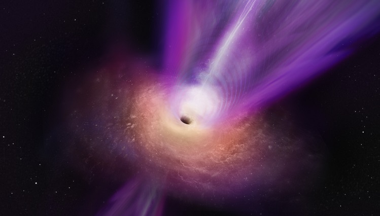 Observan por primera vez un agujero negro expulsando un potente chorro de materia