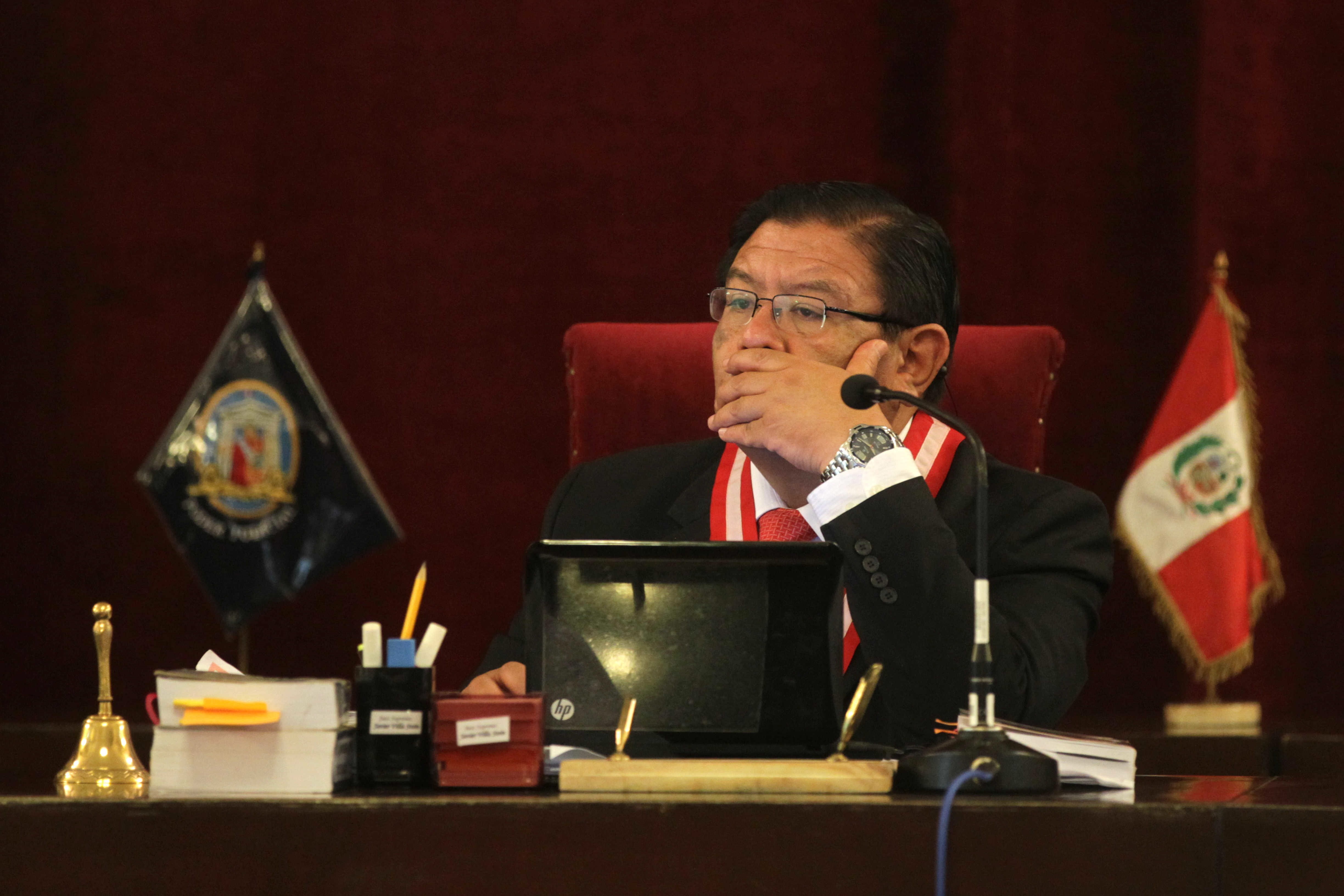 El presidente de Jurado Nacional de Elecciones (JNE), Jorge Luis Salas. EFE/Paolo Aguilar/Archivo
