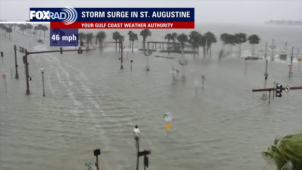 St Augustine: Las lluvias de Ian se sienten todavía en Jacksonville, la ciudad norteña de la Florida