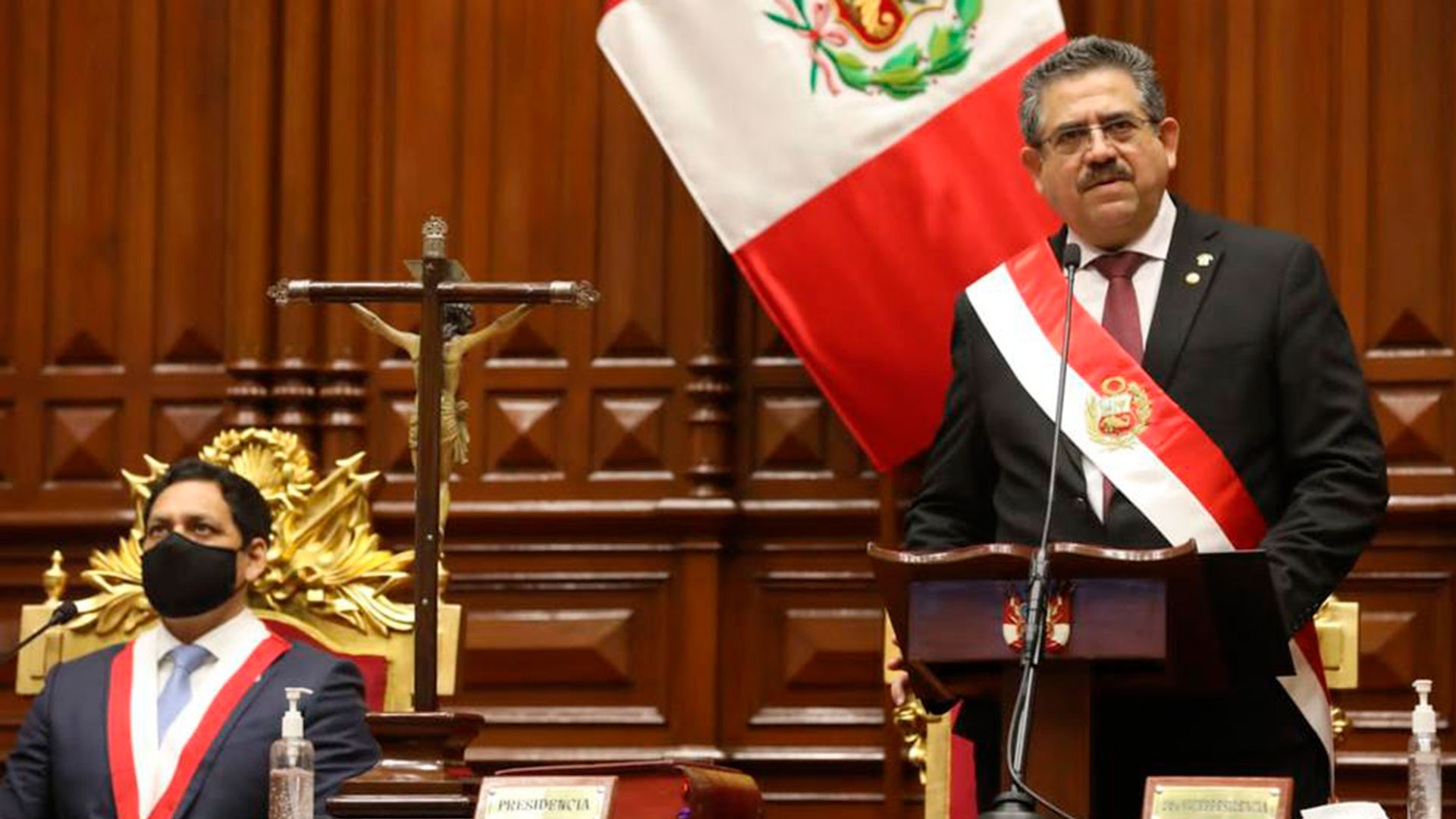 La asunción de Manuel Merino de Lama (@congresoperu)
