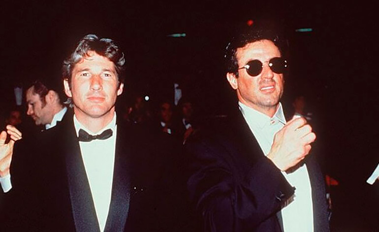 Sylvester Stallone y Richard Gere tuvieron una discusión antes de grabar la película "La pandilla del barrio", por culpa de un hot dog. La enemistad trascendió.