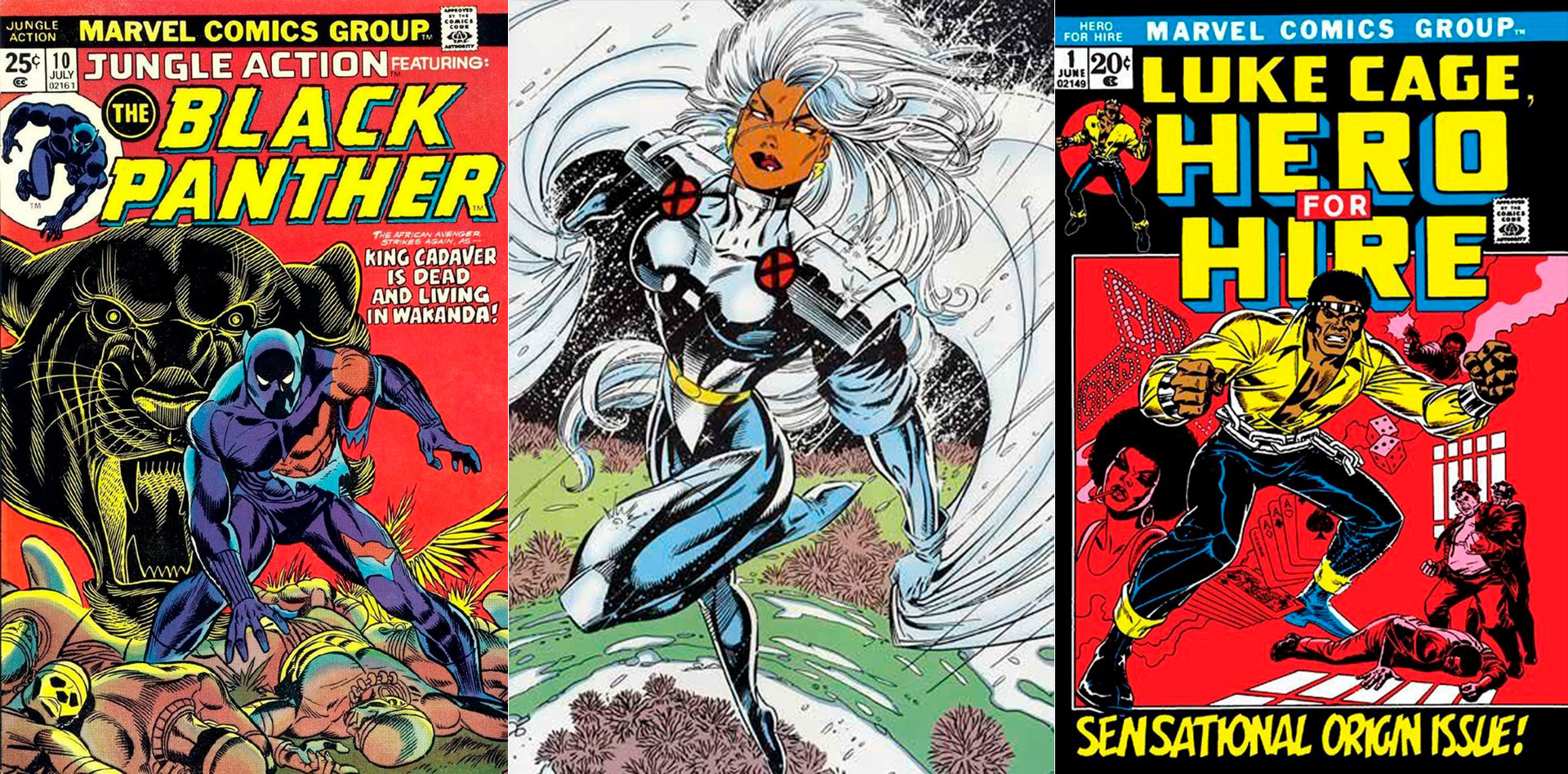 "Black Panther", Storm de "X-Men" y "Luke Cage" 