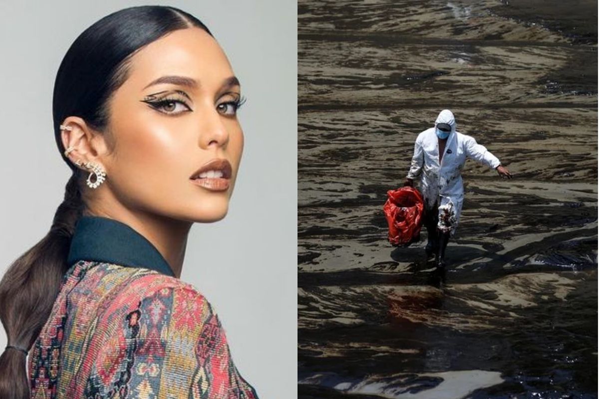 La Miss Perú 2020 alzó su voz de protesta en redes sociales por el derrame de petróleo en la costa peruana.