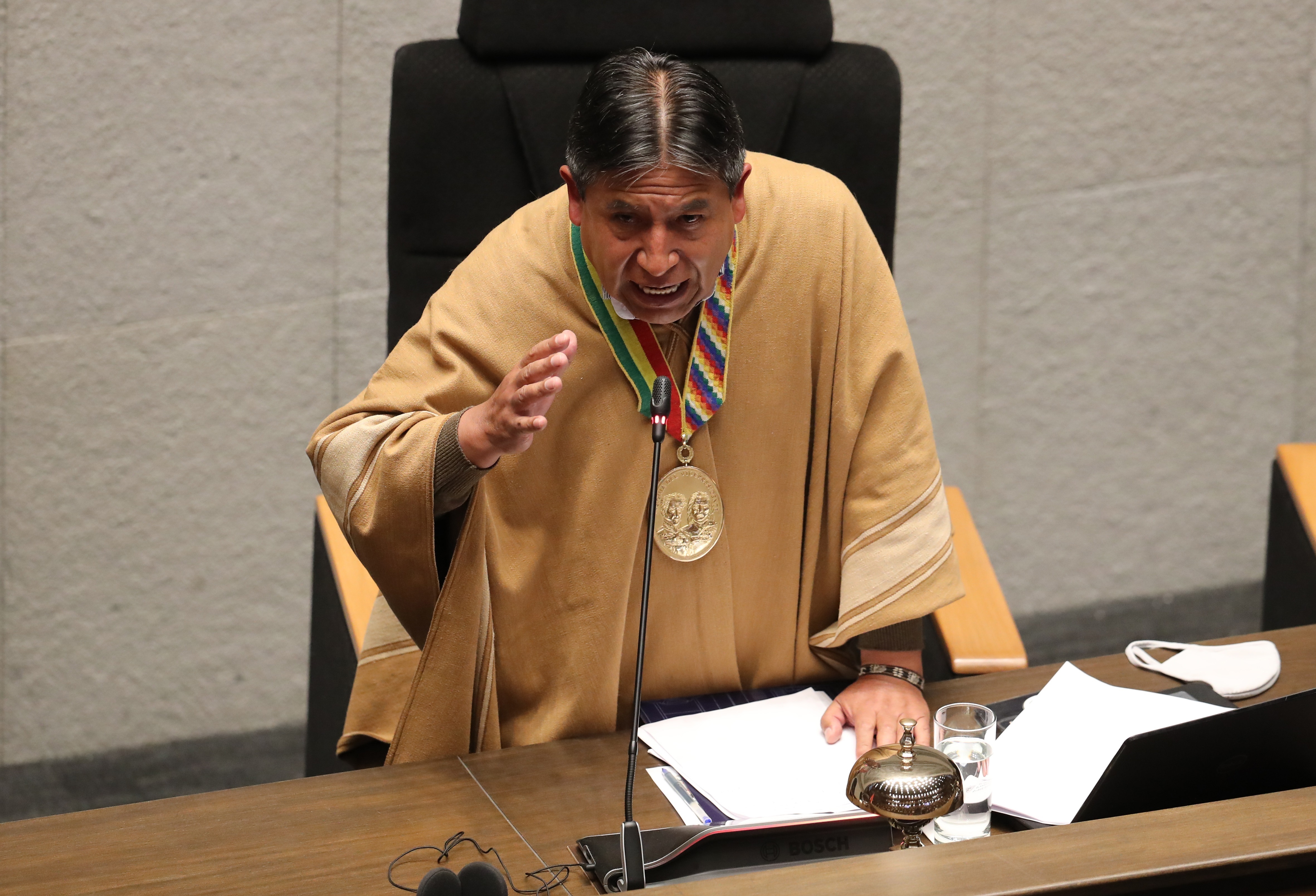 El vicepresidente boliviano, David Choquehuanca, en una fotografía de archivo (EFE/Martin Alipaz)

