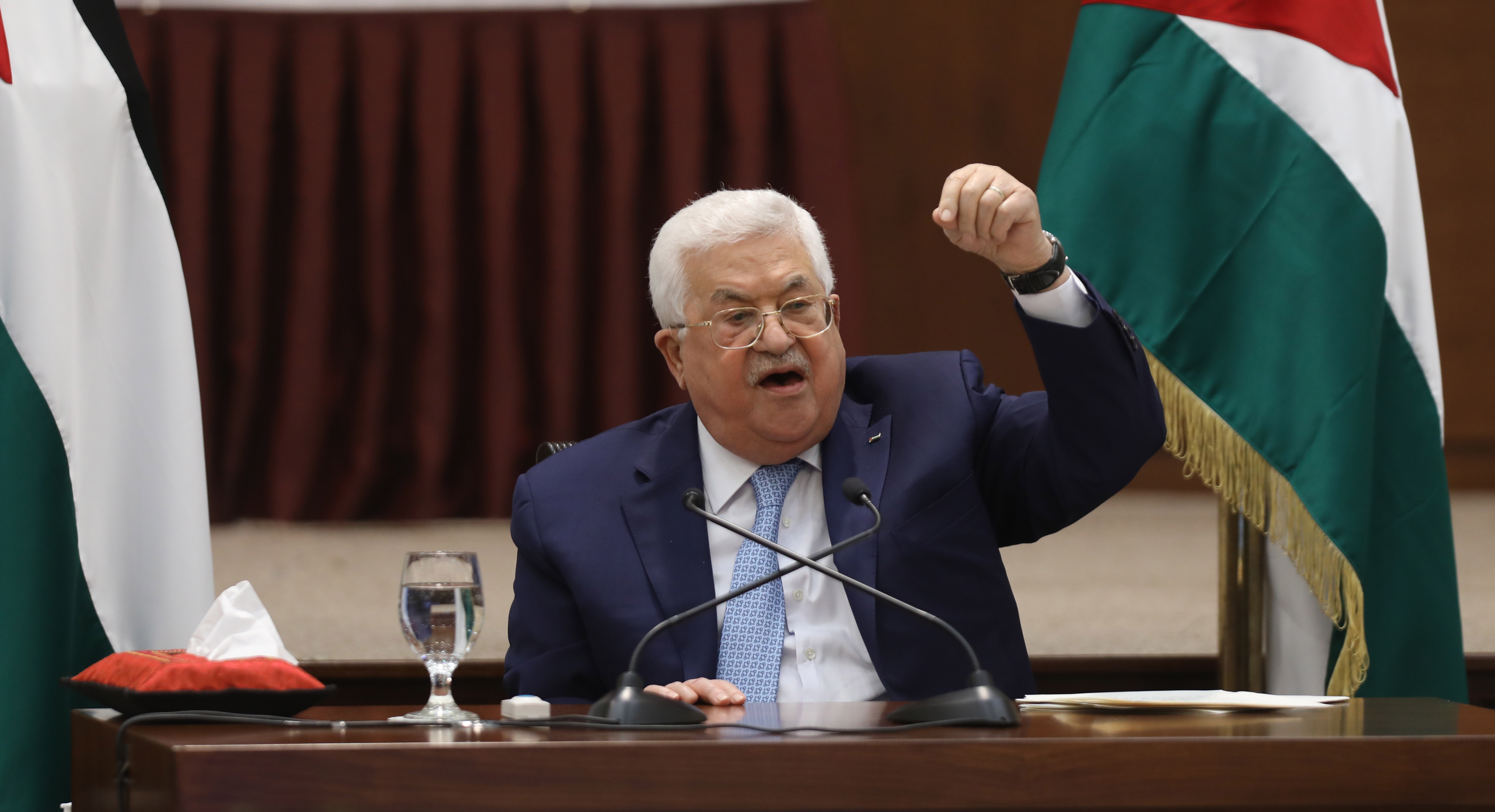 El presidente de la Autoridad Nacional Palestina, Mahmud Abás