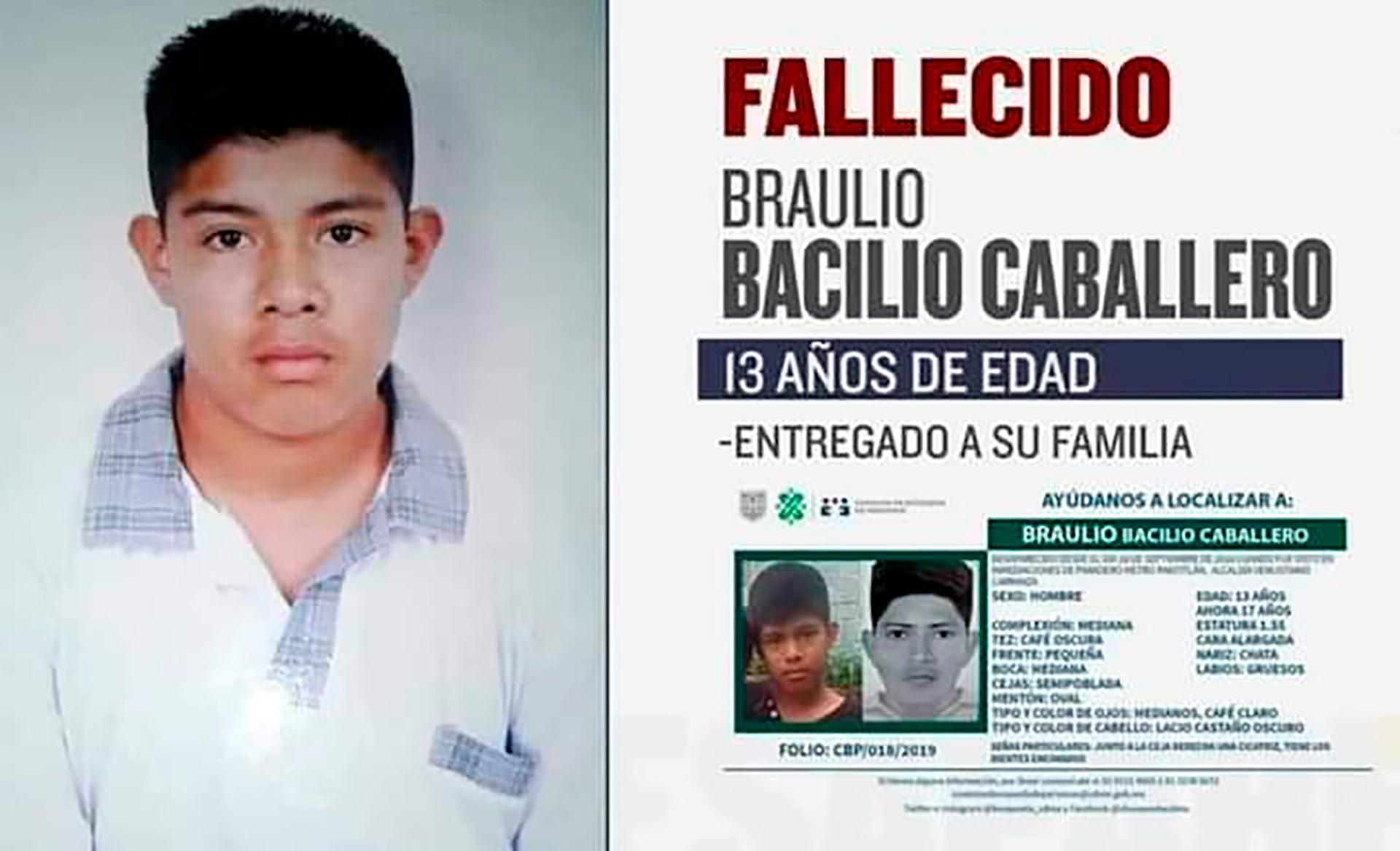 Braulio perdió la vida el mismo día de su desaparición, pero debido a errores institucionales sus papás lo supieron hasta mucho después (Foto: cortesía de Fernanda Caballero)