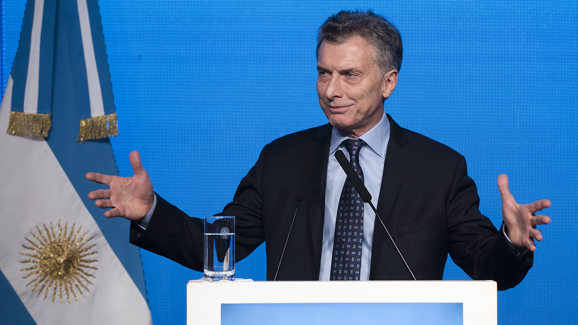 Mauricio Macri, en el almuerzo del Cicyp que encabezó en 2018, cuando  era presidente de la Nación