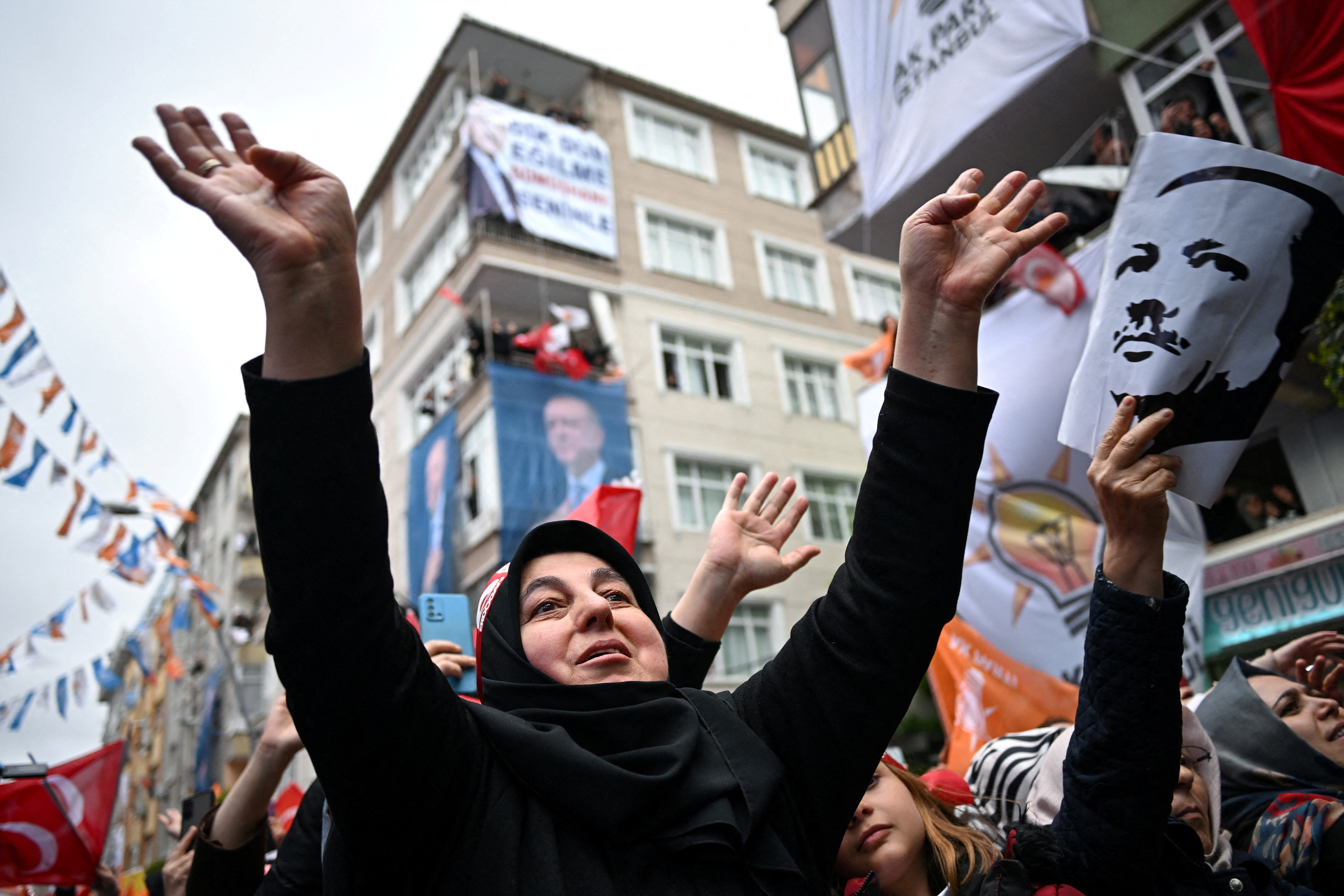 Manifestantes en apoyo a Erdogan (REUTERS/Dylan Martinez)