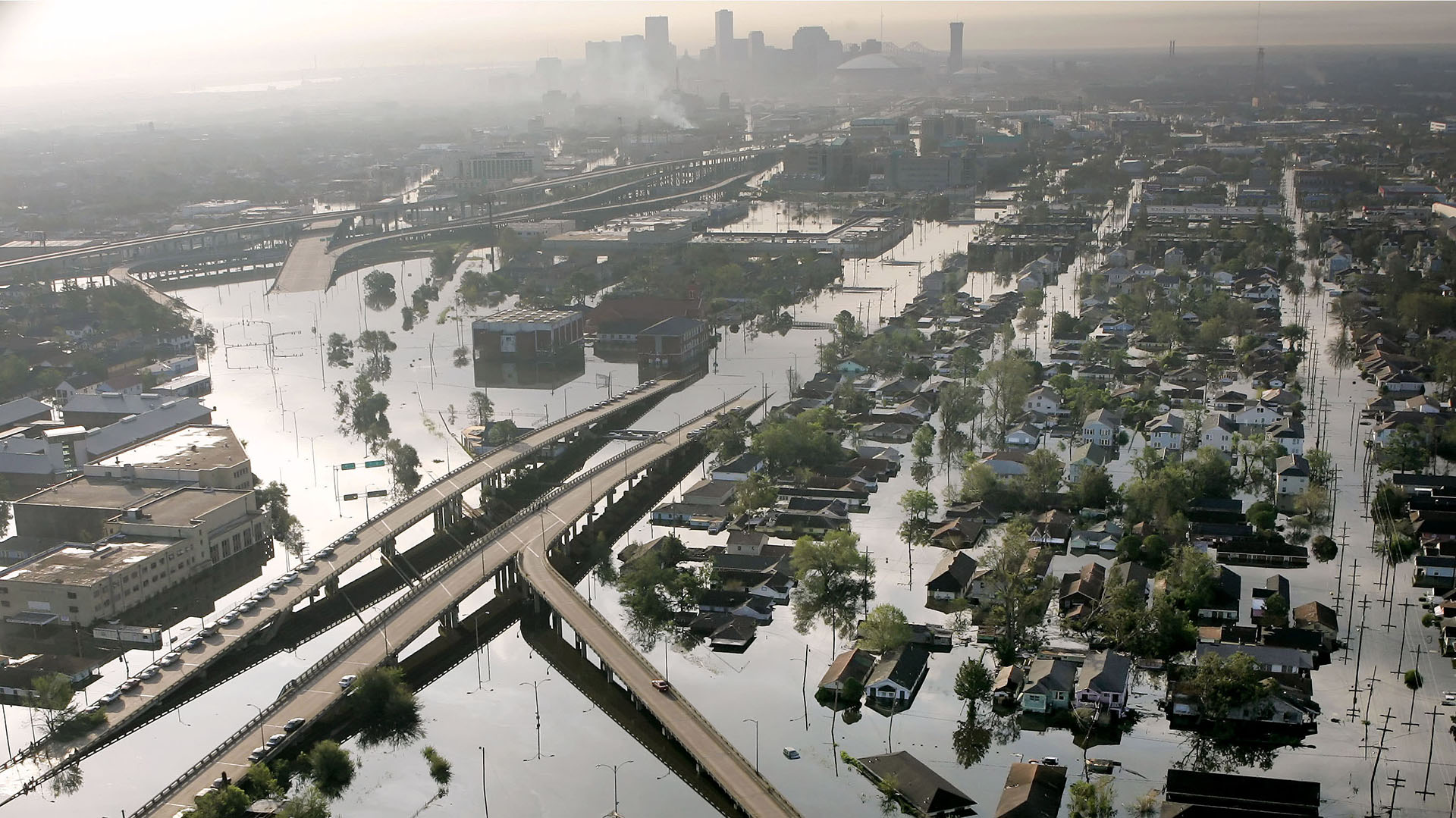 Kerusakan akibat Badai Katrina (AP Photo/David J. Phillip, File)