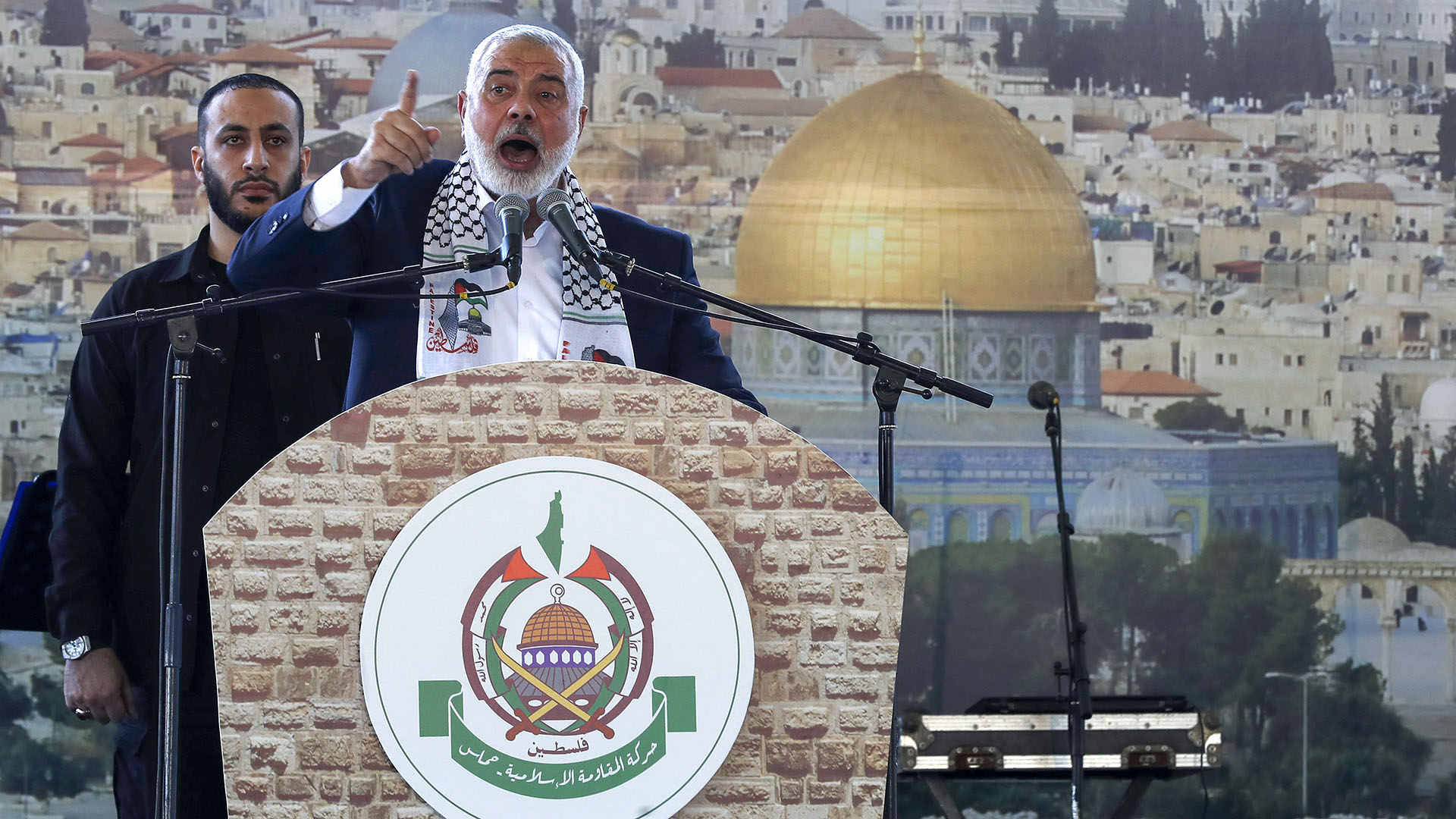 Ismail Haniyeh, jefe político del grupo terrorista Hamas (MAHMOUD ZAYYAT / AFP)