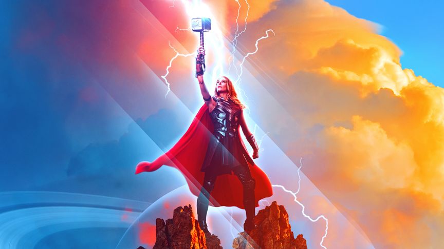 Natalie Portman under the skin of Mighty Thor.  (Marvel Studios)