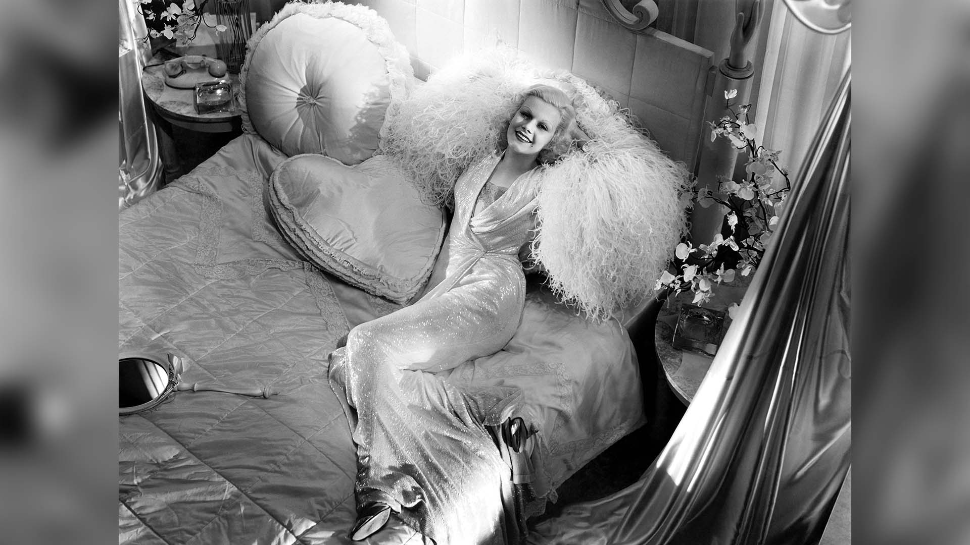 Jean Harlow, en la cinta "Cena en la noche" (Foto: Donaldson Collection/Getty Images)