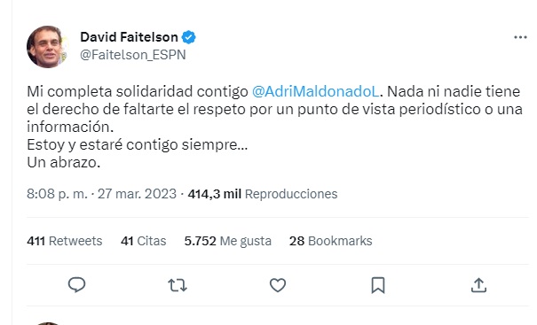 Faitelson respaldó a reportera de ESPN ofendida por Rafa Puente (Twitter/@Faitelson_ESPN)