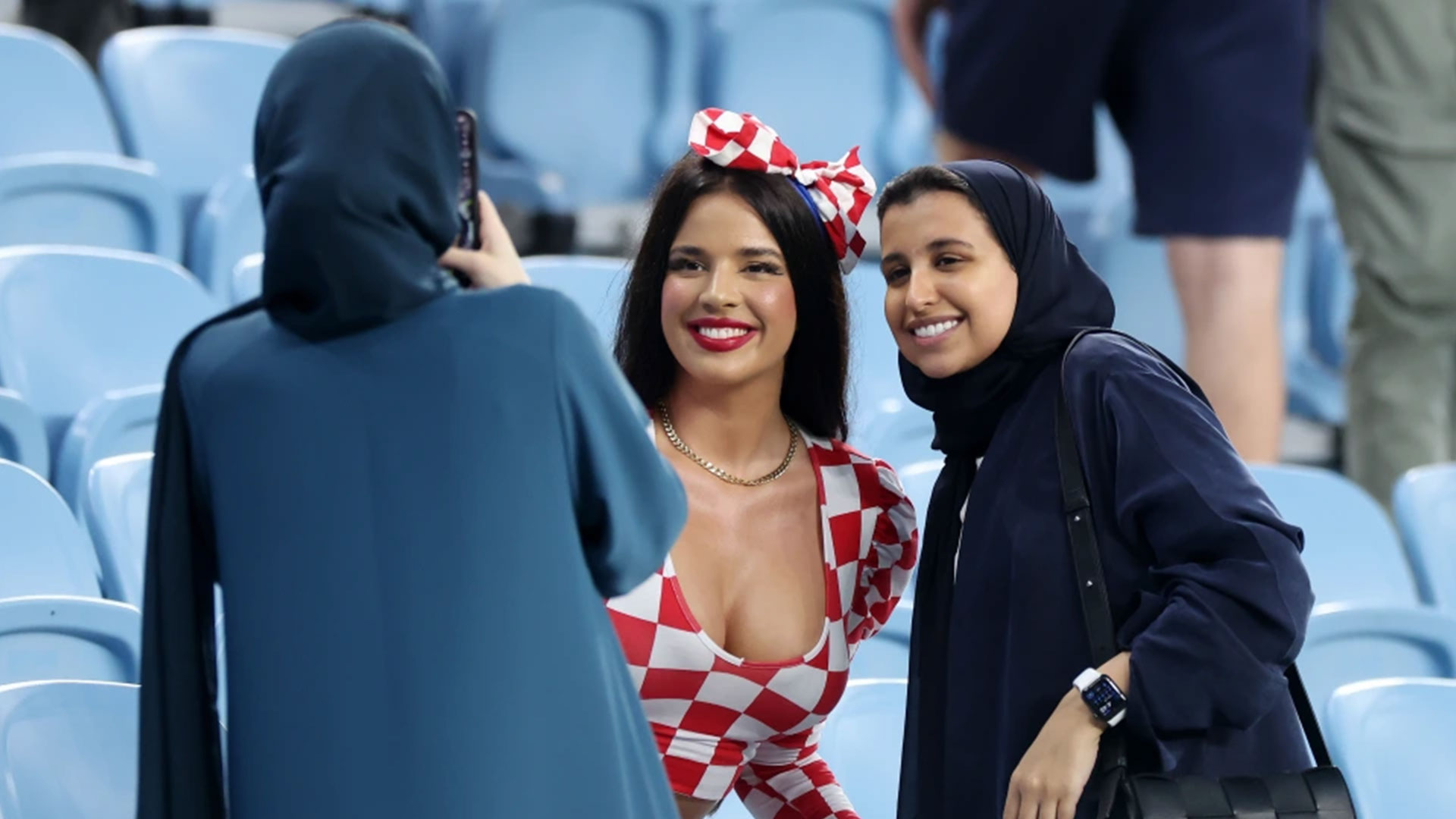 Miss Croacia, una de las mujeres que más llamó la atención entre la comunidad árabe