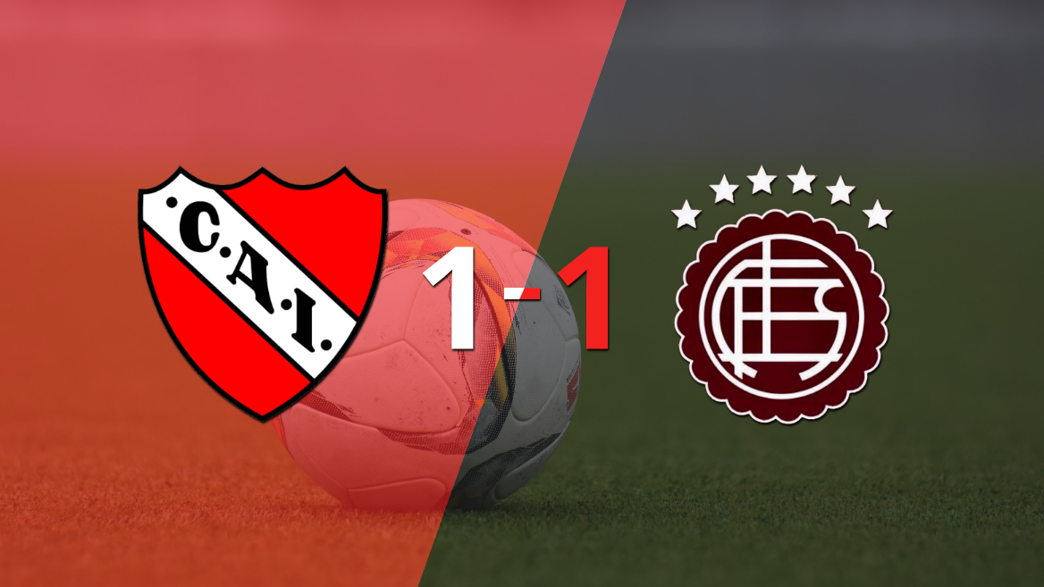 Independiente logró sacar el empate de local frente a Lanús