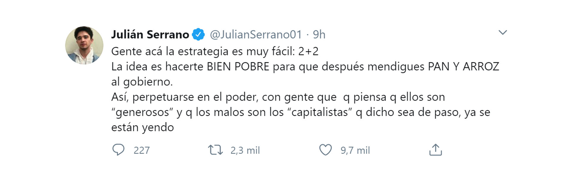 Los mensajes de Julián Serrano