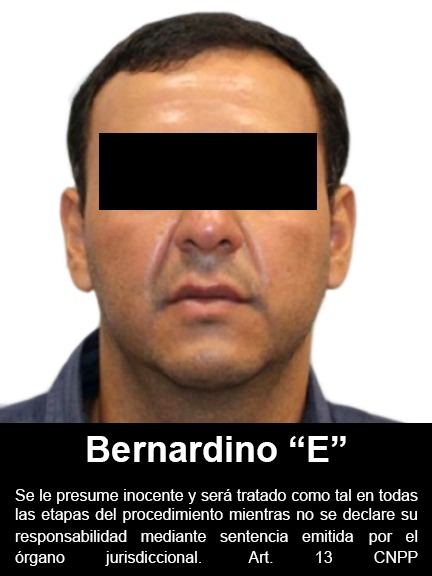 A Bernardino "E" también le fue impuesta prisión preventiva oficiosa 
(Foto: FGR)