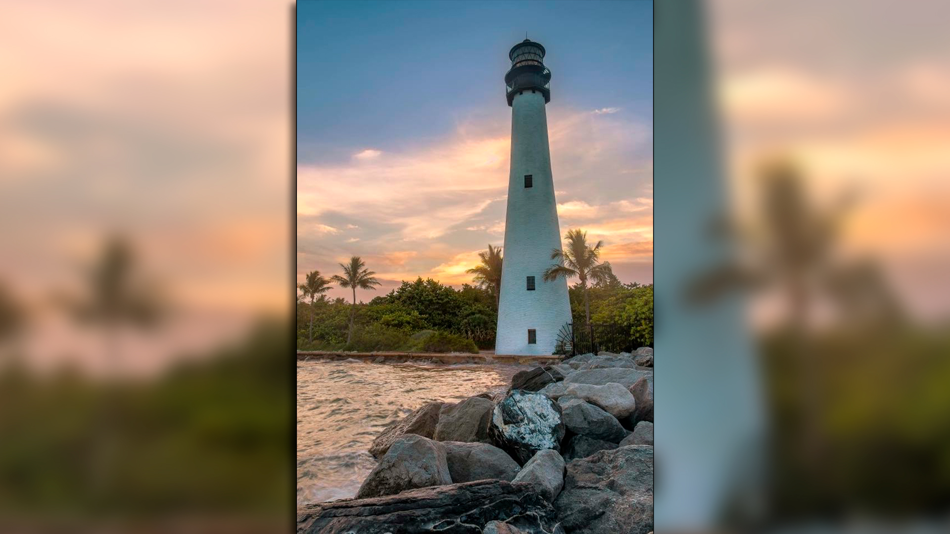 El faro de Key Biscayne fue inaugurado en 1825. 