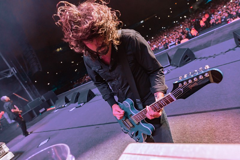 Foo Fighters durante su presentación de 2018 en El Campín. Fotografía de archivo. 