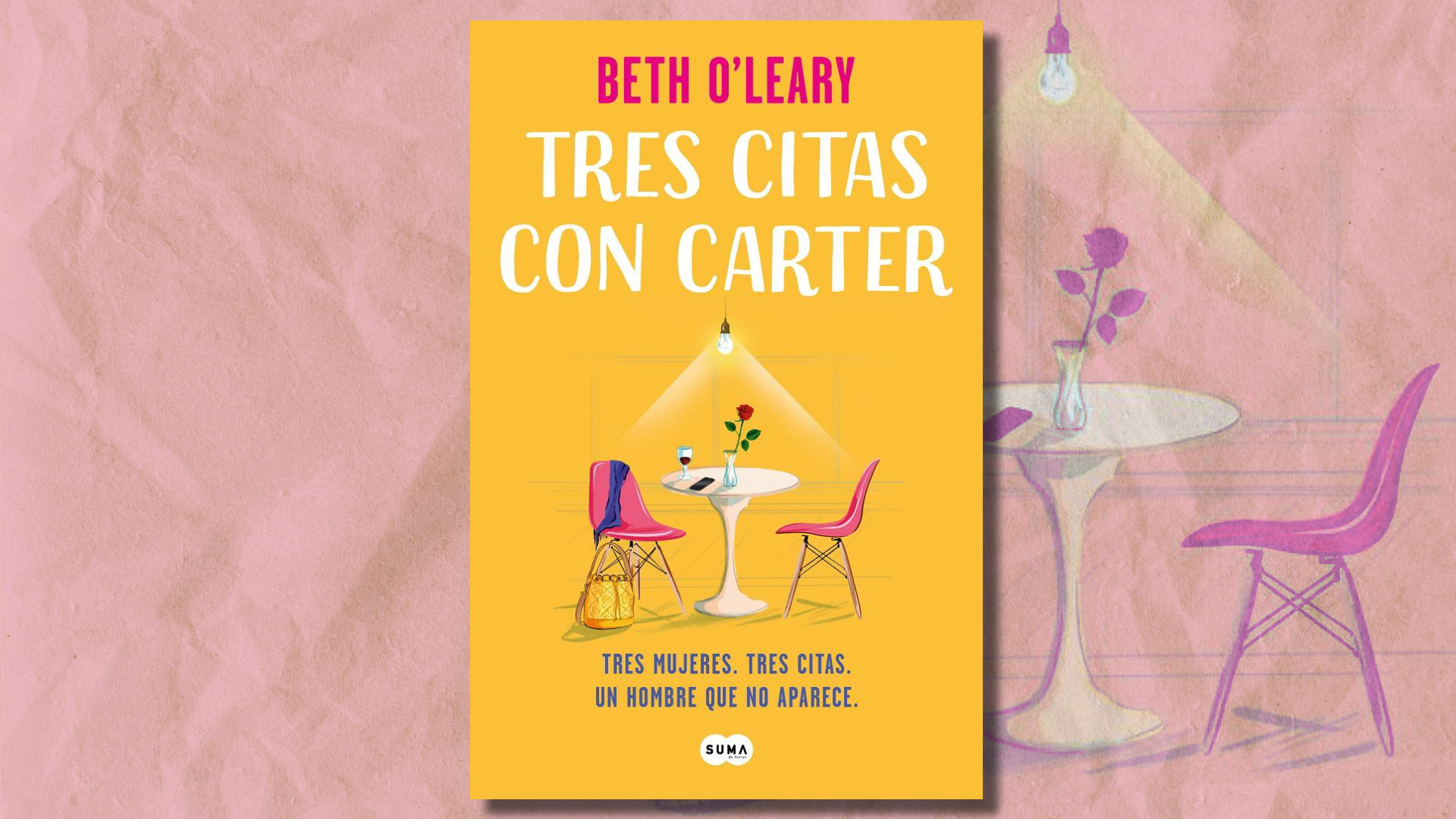 Portada del libro "Tres citas con Carter", de Beth O´Leary.