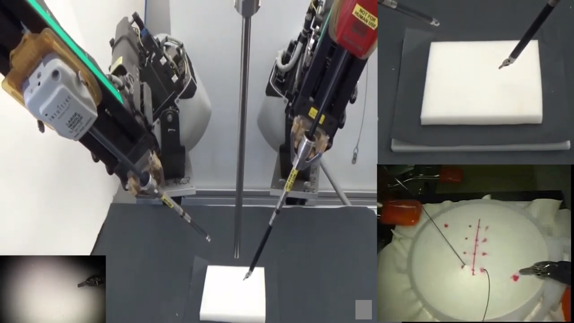 Entrenan a un robot con videos de cirugías para que aprenda a suturar heridas