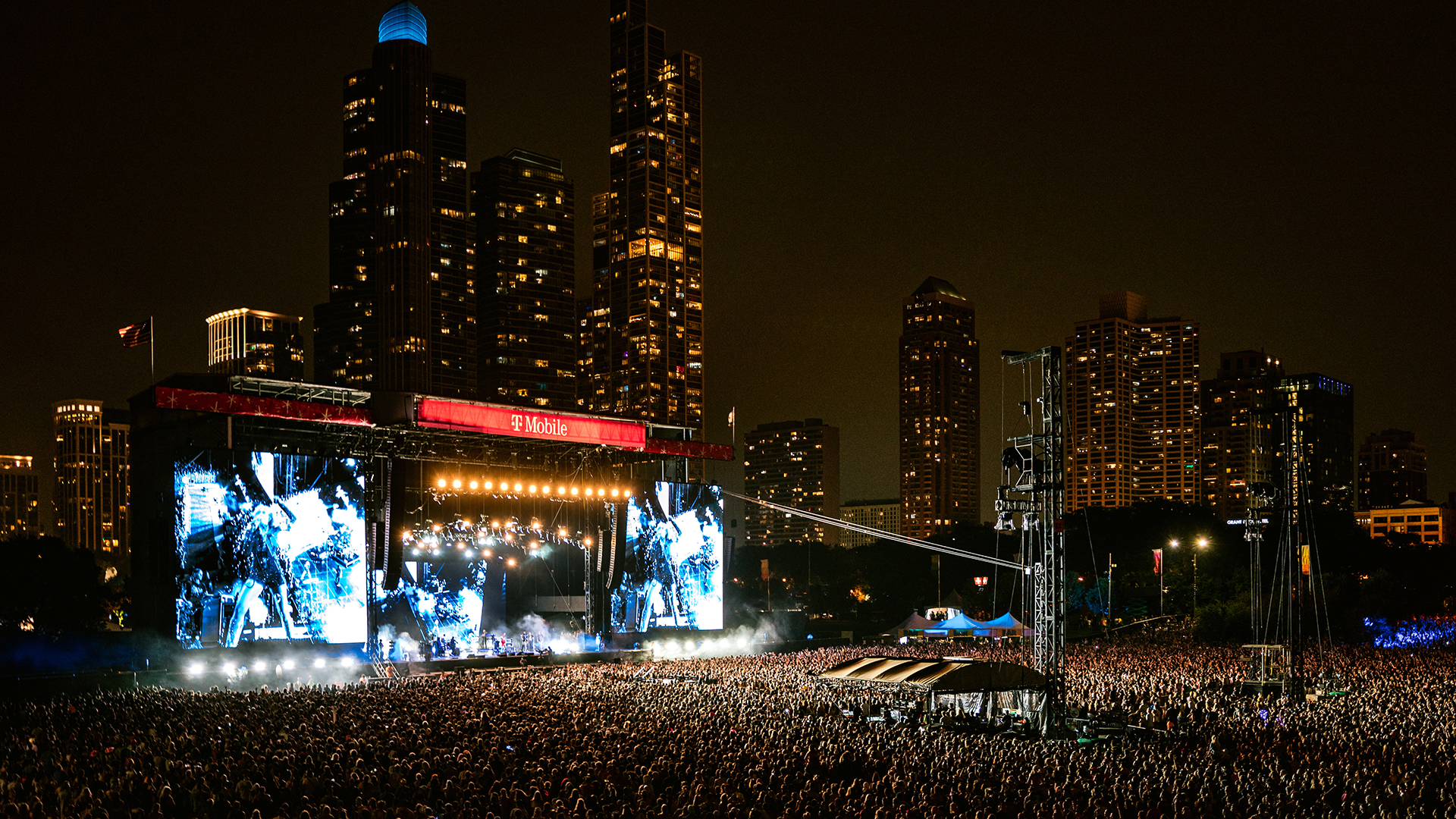 Vista aérea del público de Lollapalooza Chicago (Lollapalooza)