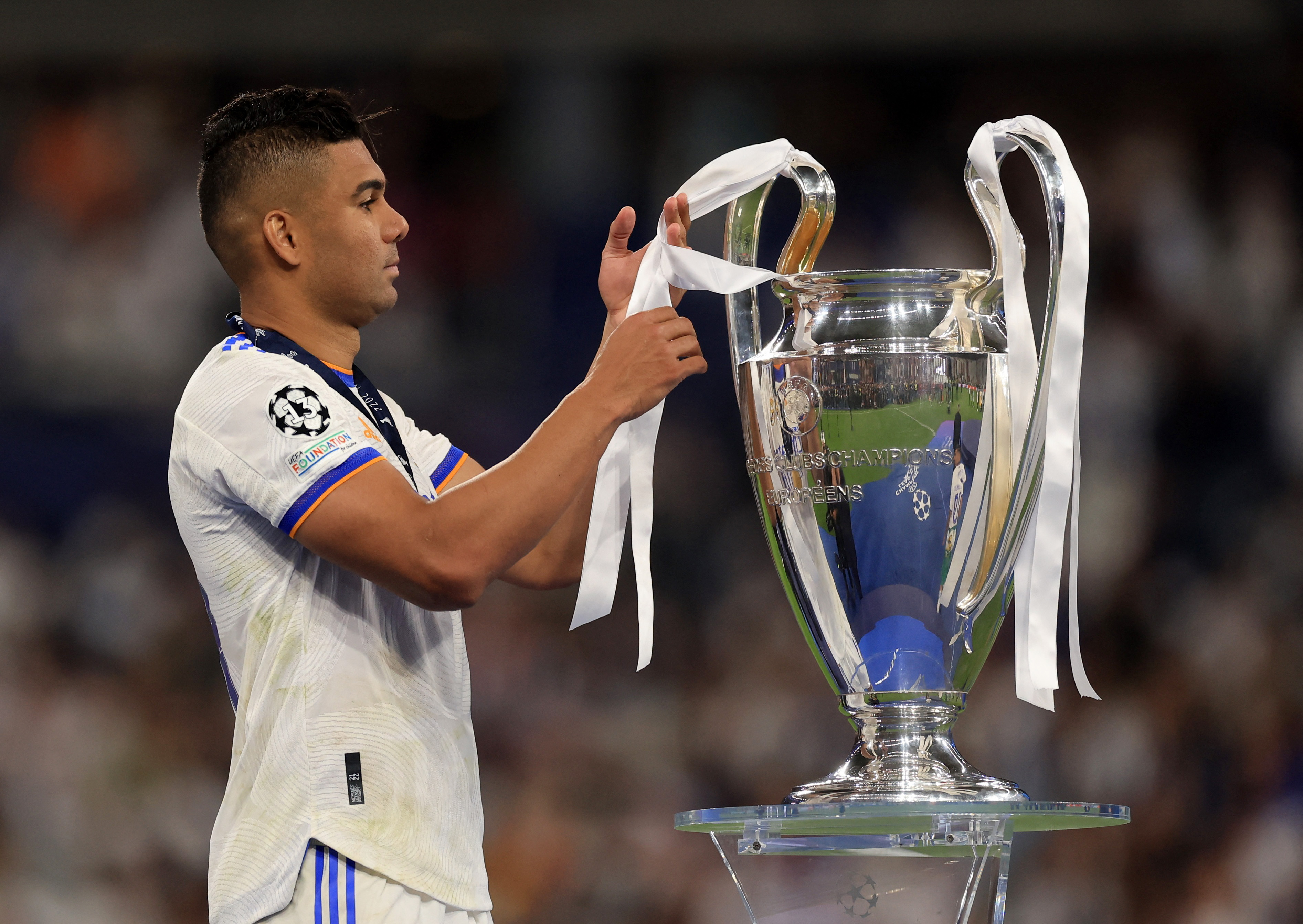 Casemiro conquistó cinco copas de Europa en el Real Madrid (Reuters)