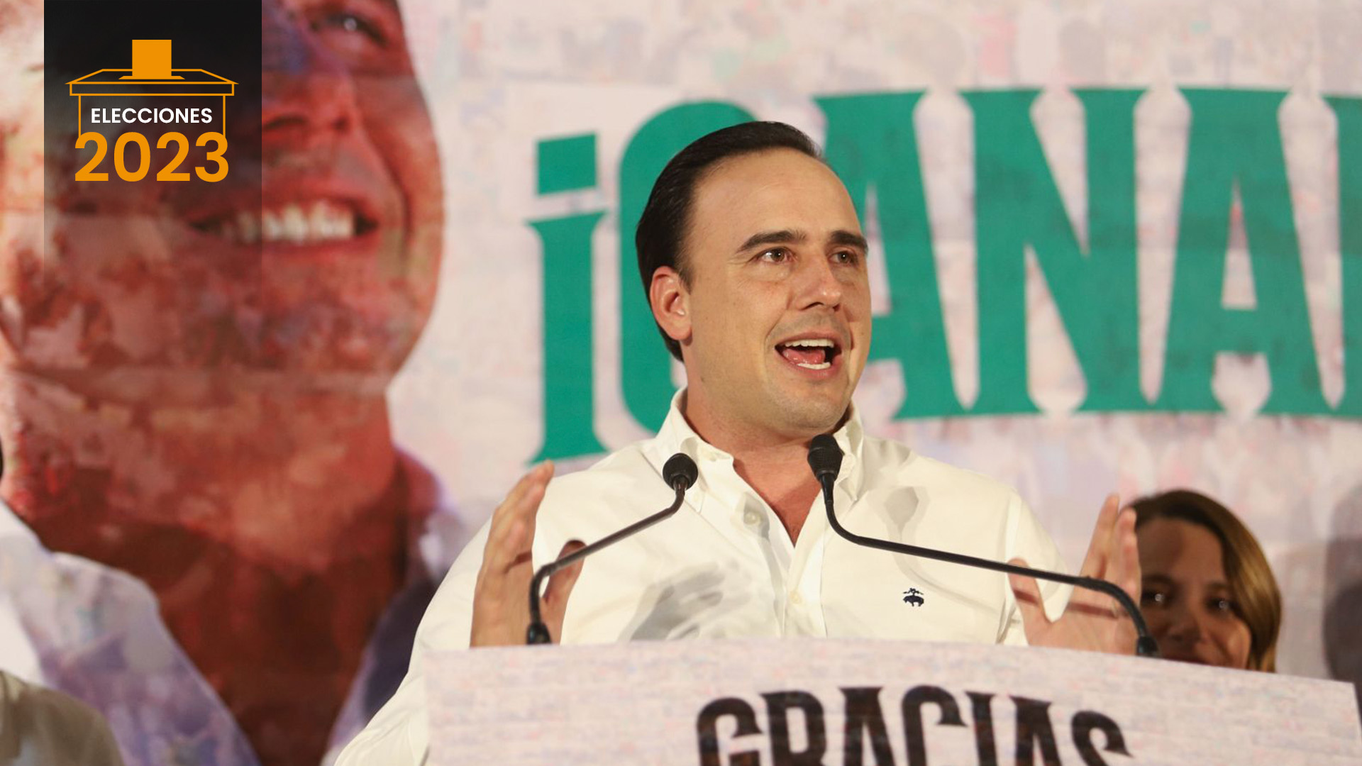 Manolo Jiménez se presentó como ganador de las elecciones  en Coahuila Foto:
Cuartoscuro