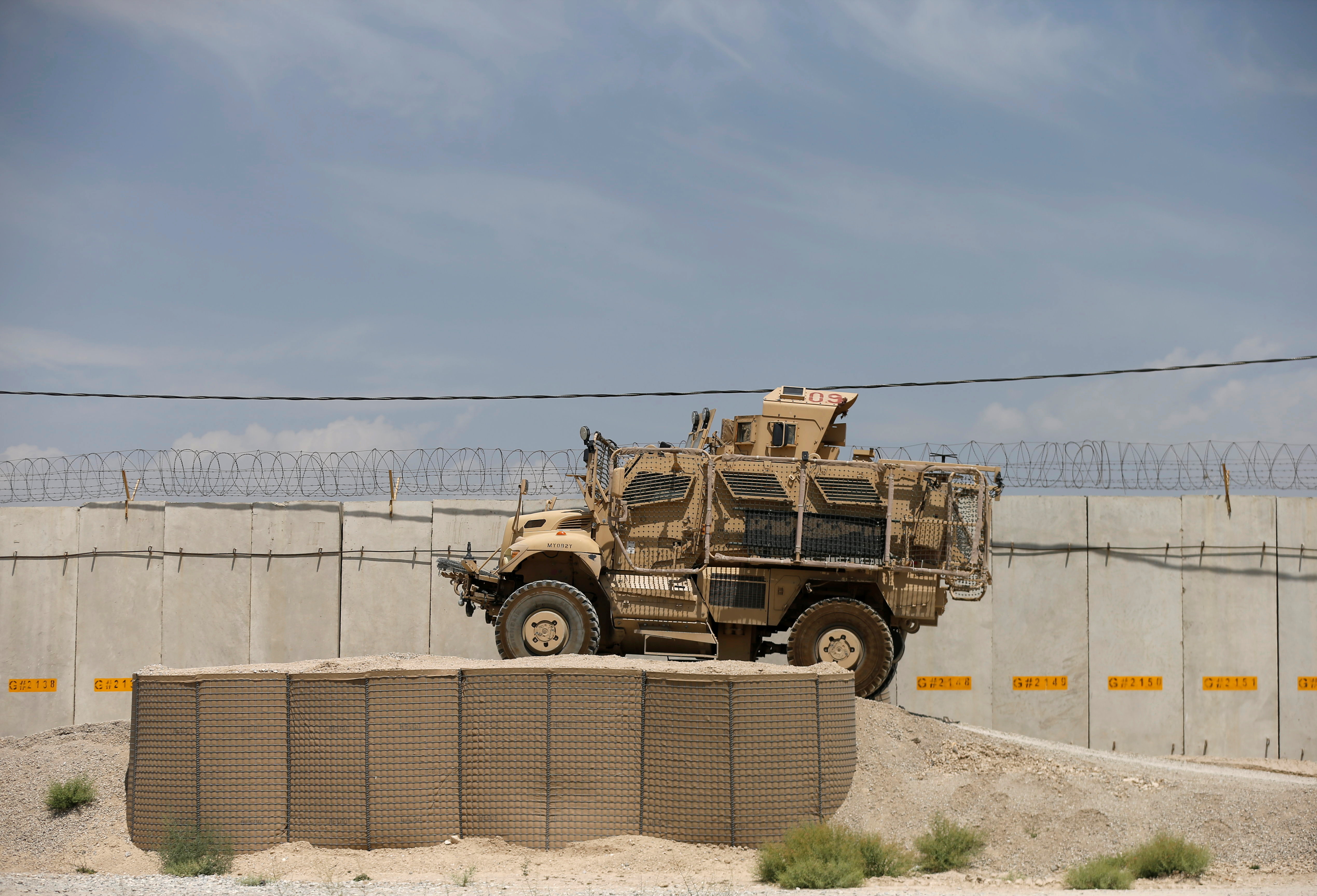 A mine-resistant ambush protected (MRAP) vehicle (REUTERS/Mohammed Ismail)
