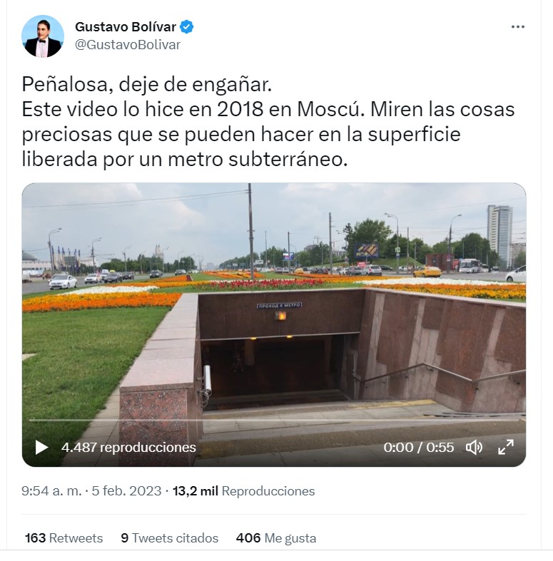 Gustavo Bolívar le responde a Enrique peñalosa sobre el metro elevado
