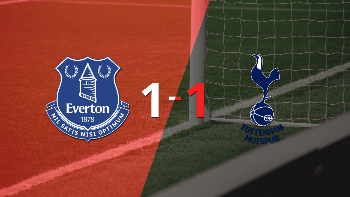 Everton y Tottenham empataron 1 a 1