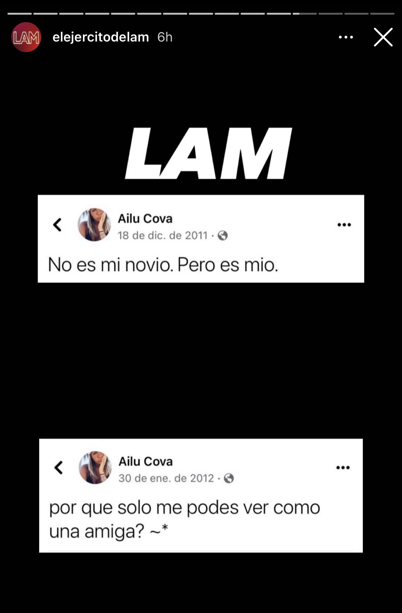 La joven expresaba su enamoramiento por alguien que era su amigo en aquel entonces (Instagram)