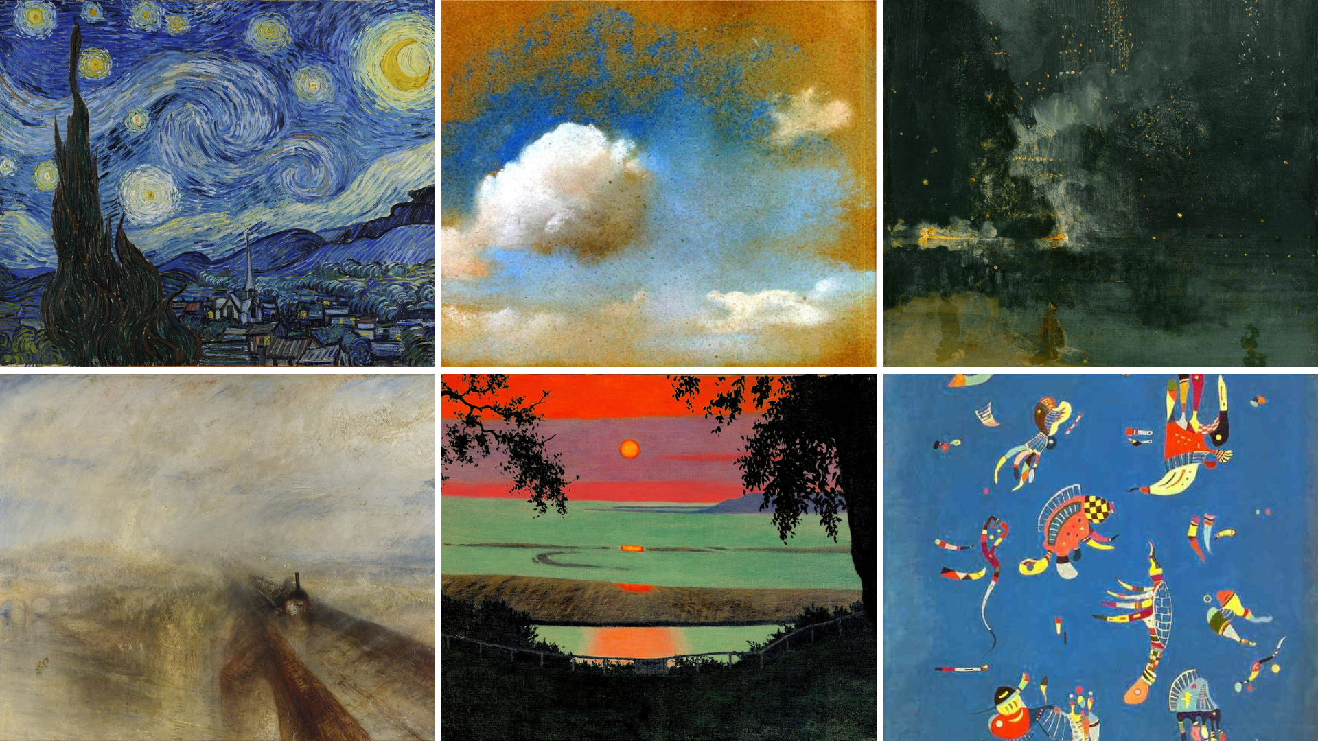 La belleza de la semana: 6 pintores que se maravillaron con el cielo y lo plasmaron en el lienzo