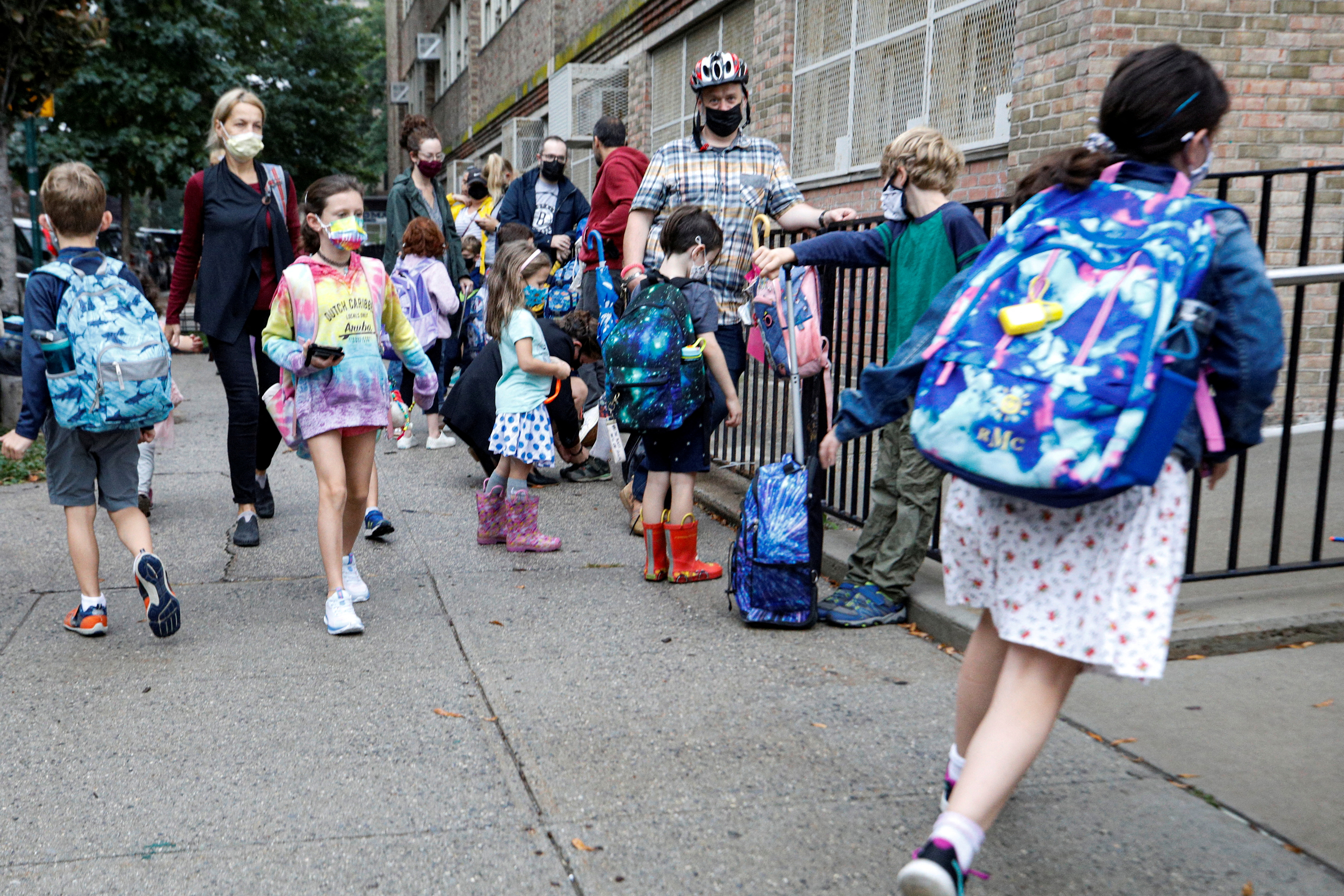 Escuela en Brooklyn, Nueva York, Estados Unidos, el 4 de octubre de 2021 (REUTERS/Brendan McDermid/File Photo)