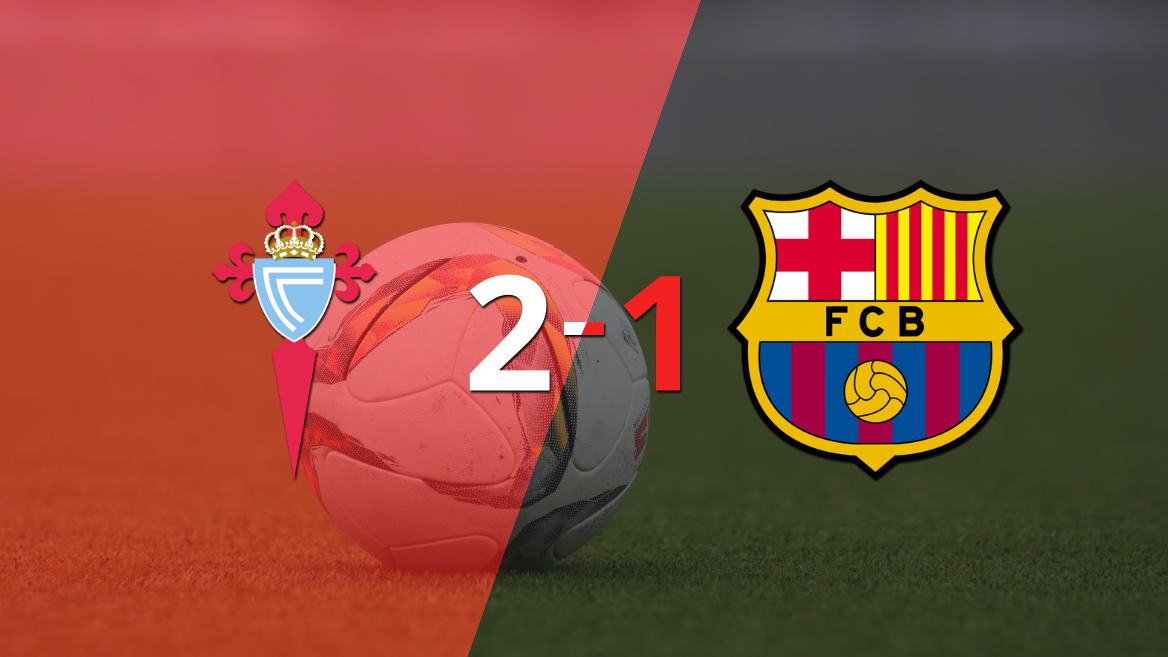 Celta gana 2-1 a Barcelona con doblete de Gabriel Veiga