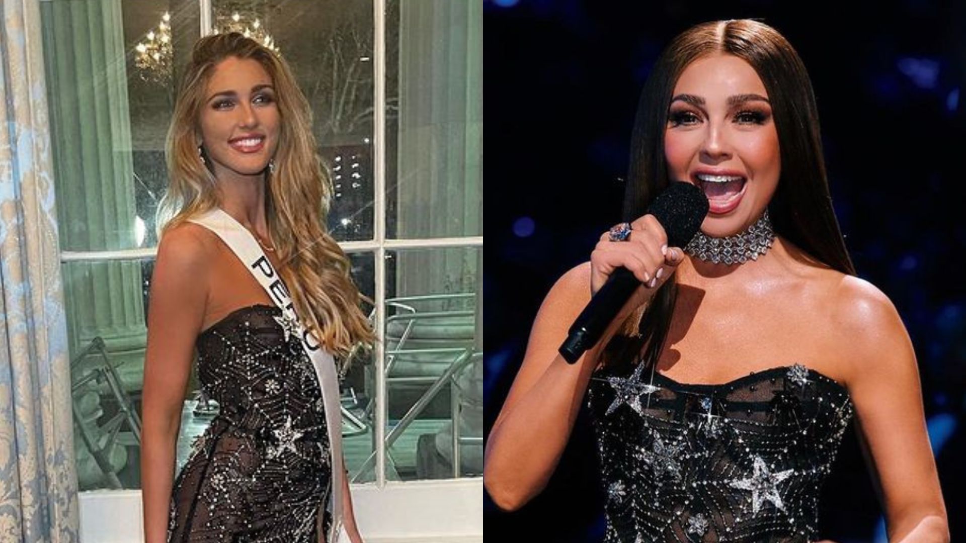 Alessia Rovegno se lució en gala de Miss Universo con el mismo vestido que  usó Thalía en Latin Grammy - Infobae