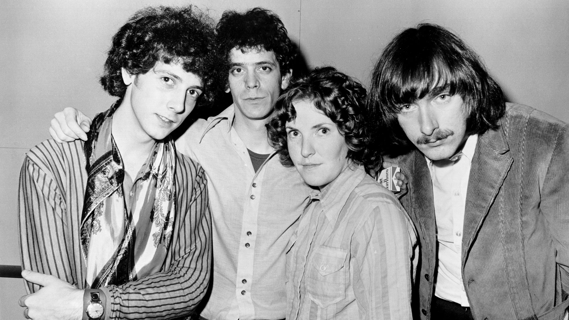 Doug Yule, Lou Reed, Maureen "Moe" Tucker y Sterling Morrison. Velvet Underground en1970 (Photo by Michael Ochs Archives/Getty Images)