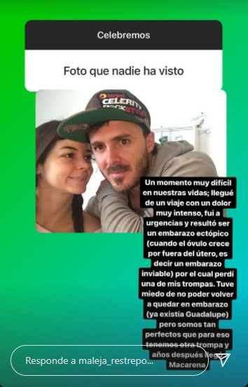 Historias en Instagram de Maleja Restrepo. Foto: @maleja_restrepo