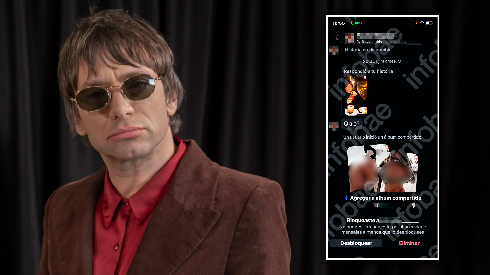 Joaquín Levinton: los mensajes y fotos hot que le mandaba la denunciante y el cantante presentará ante la Justicia
