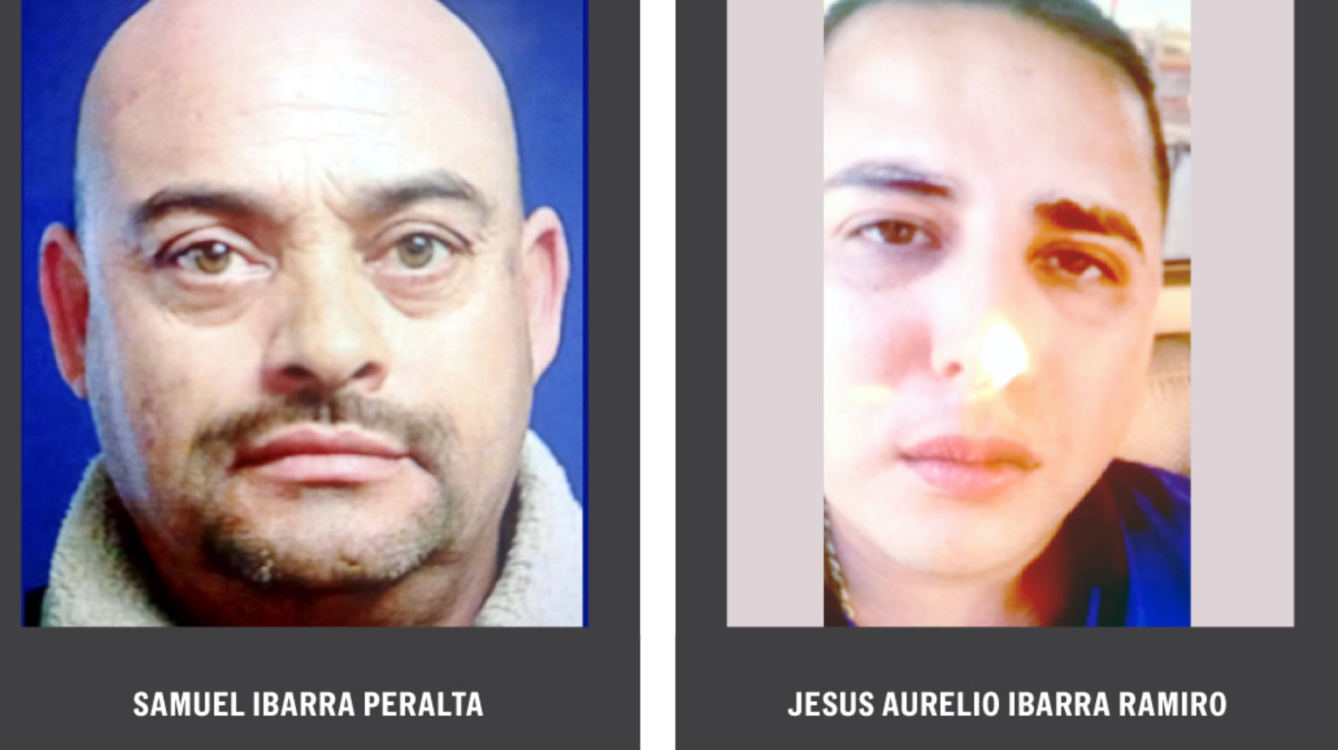 "El Pía" (izquierda) y "El Comandante Aurelio" (derecha) son padre e hijo, respectivamente. (Borderland Beat)