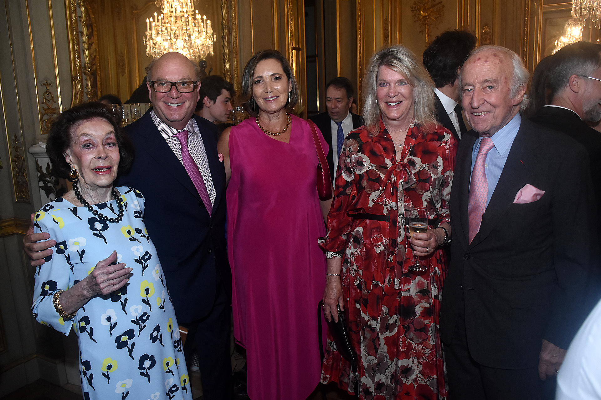 Susana Etchegoyen Elía de Reta, Martín Cabrales, Dora Sánchez, Eva Thesleff de Soldati y Santiago Soldati 