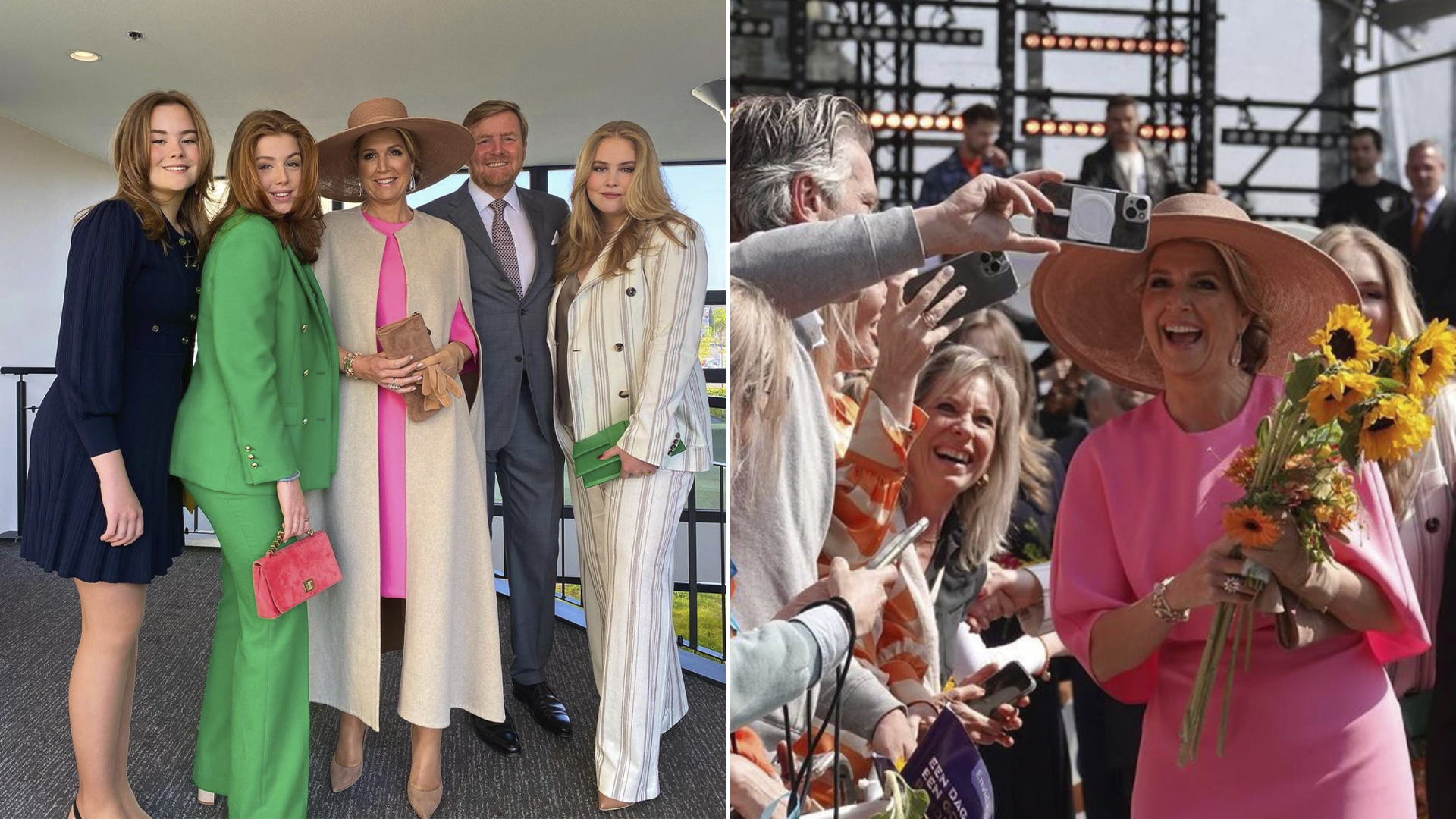 Este miércoles los holandeses coparon las calles de Maastricht en motivo de celebración por el Día del Rey de la mano de la familia real holandesa, compuesta por Máxima Zorreguieta, el rey Guillermo Alejandro de los Países Bajos y sus hijas, Amalia, Alexia y Ariane de Holanda (Instagram)