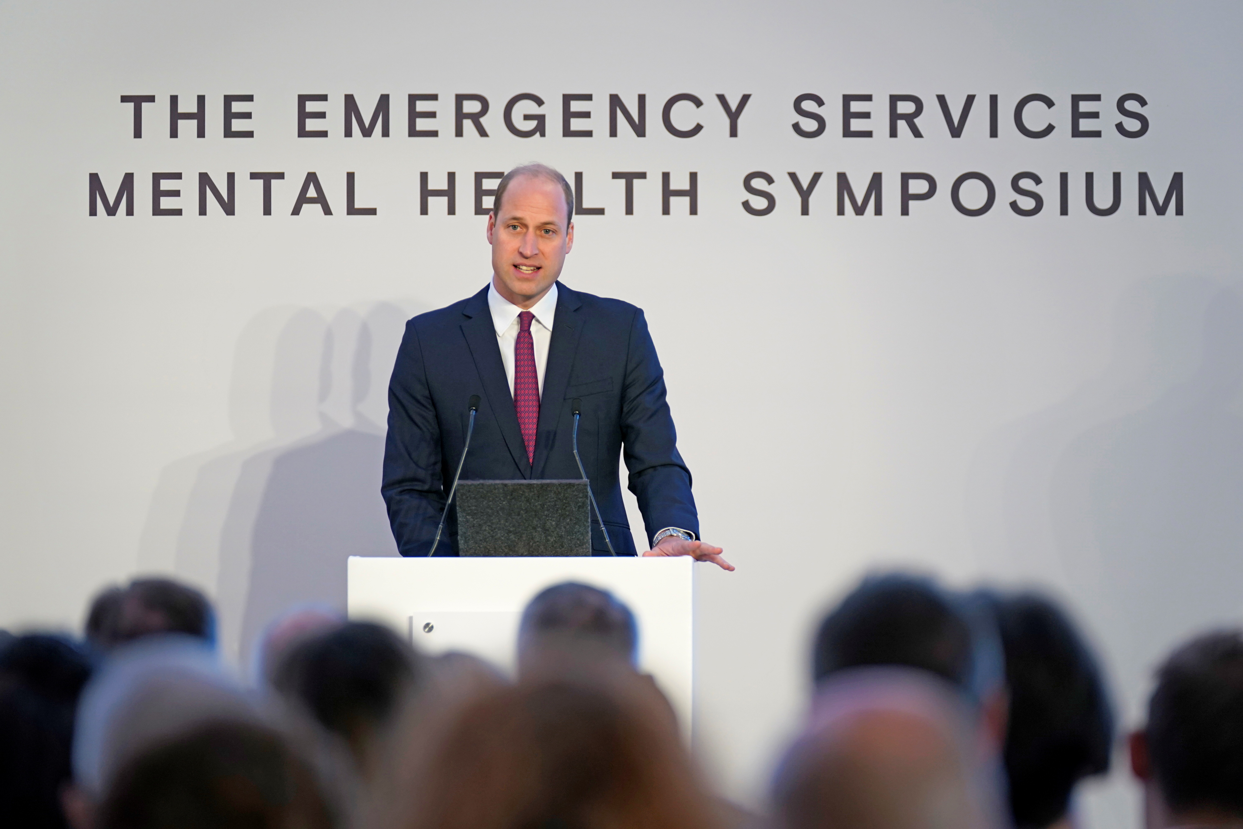 Foto de archivo del príncipe William, duque de Cambridge, durante el Simposio de Salud Mental de los Servicios de Emergencia de la Fundación Real  (Andrew Matthews/REUTERS)