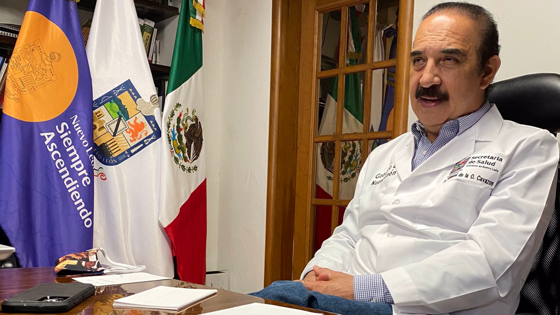 El director de la Secretaría de Salud; Manuel de la O Cavazos (Foto: Twitter @DrManueldelaO)