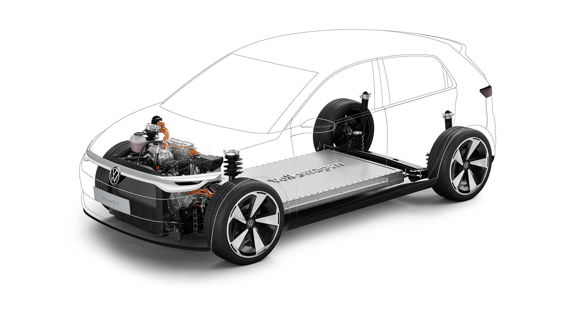 Es el primer modelo que utiliza la plataforma MEB Entry, y el primer auto eléctrico de tracción delantera de Volkwagen